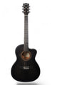 Carlos Marshello CS39C 39" Cutaway Acoustic Guitar - Transparent Black Burst - Deccan Retail