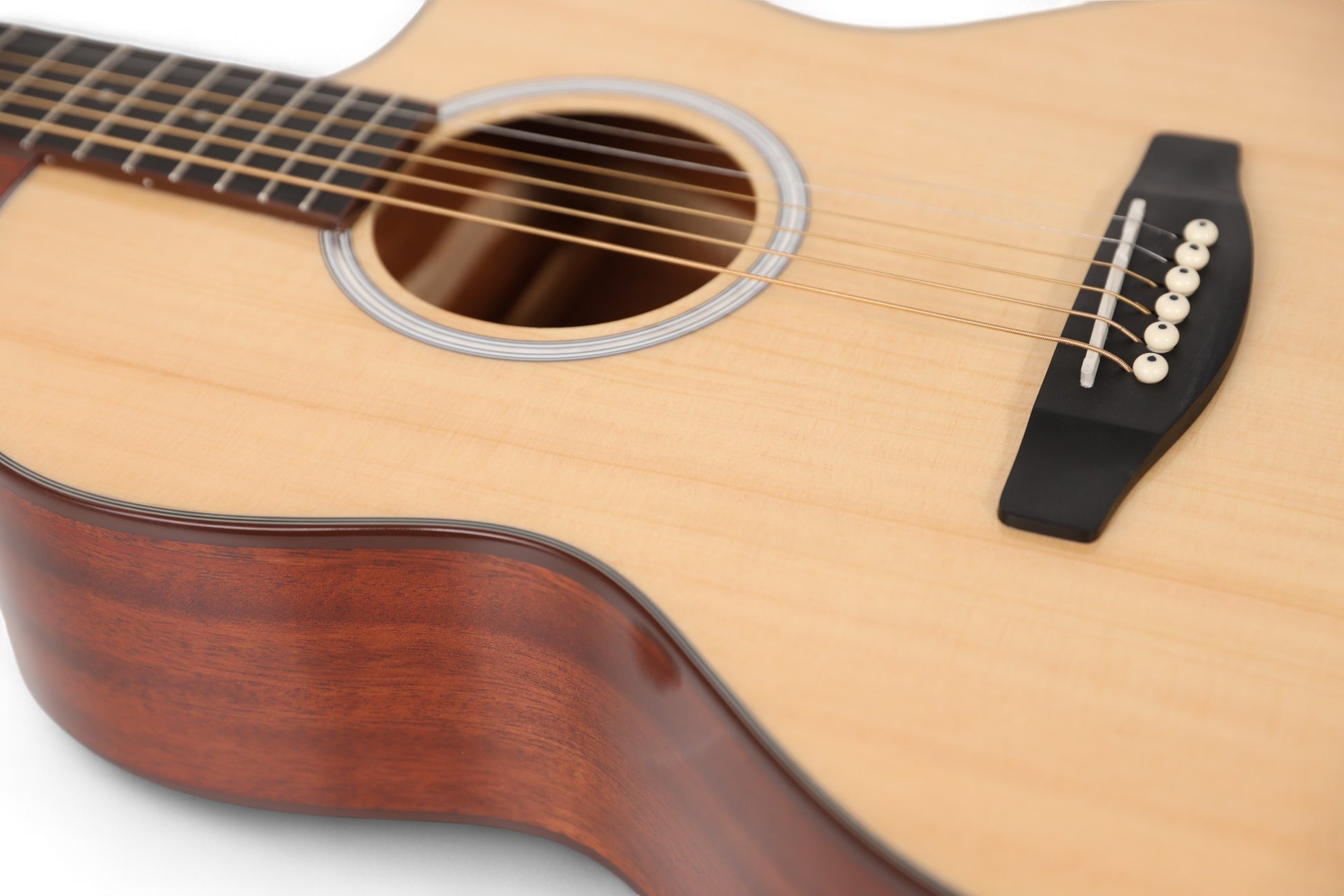 Carlos Marshello CM39C 39" Cutaway Acoustic Guitar  - Natural - Deccan Retail