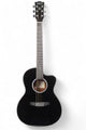 Carlos Marshello CM39C 39" Cutaway Acoustic Guitar - Black - Deccan Retail