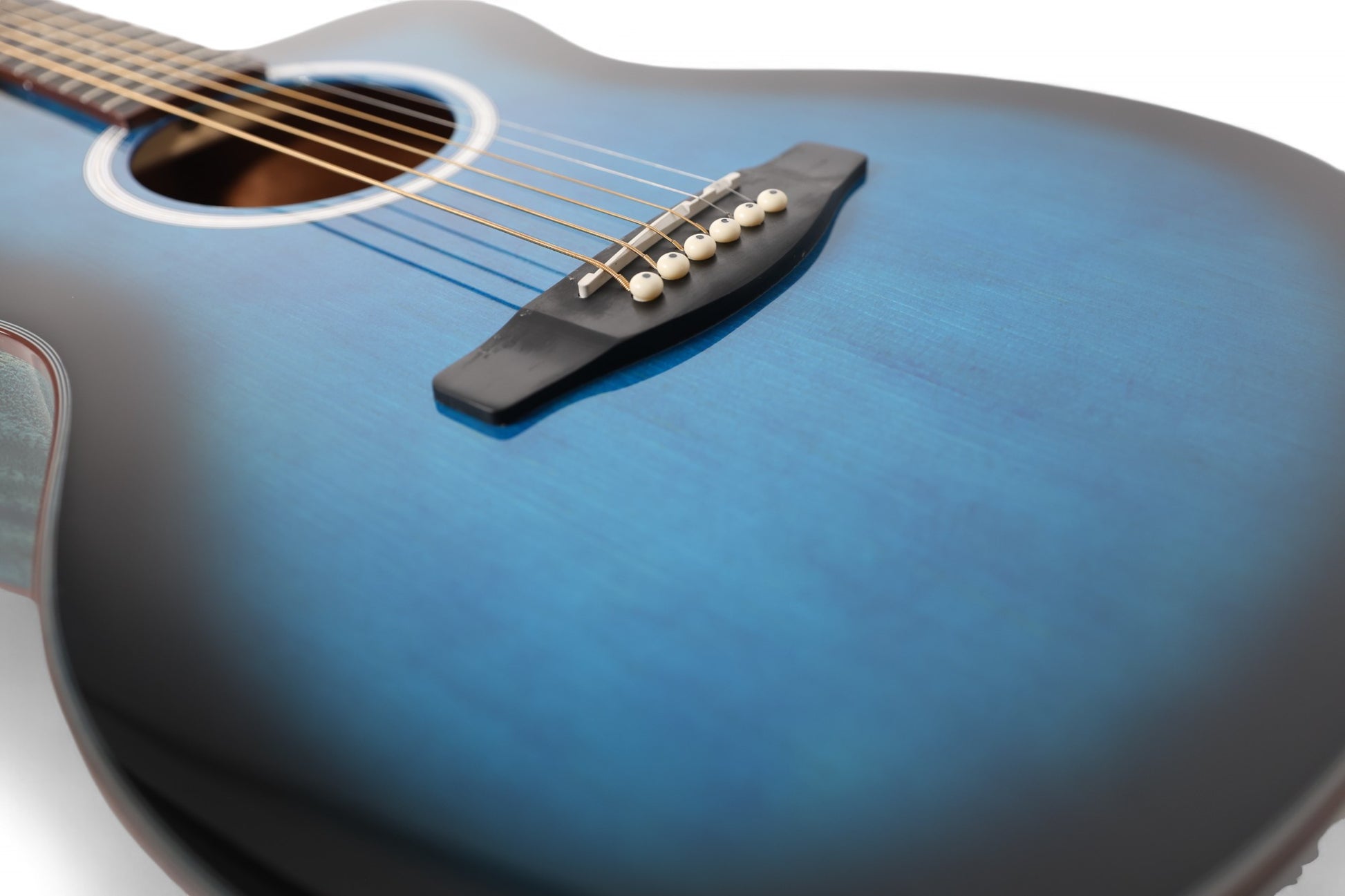 Carlos Marshello CM39C 39" Cutaway Acoustic Guitar - Blue - Deccan Retail