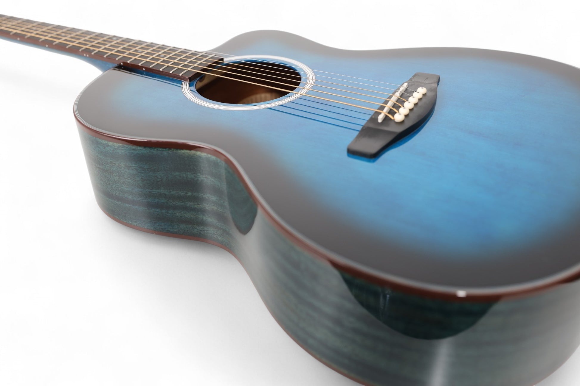 Carlos Marshello CM39C 39" Cutaway Acoustic Guitar - Blue - Deccan Retail