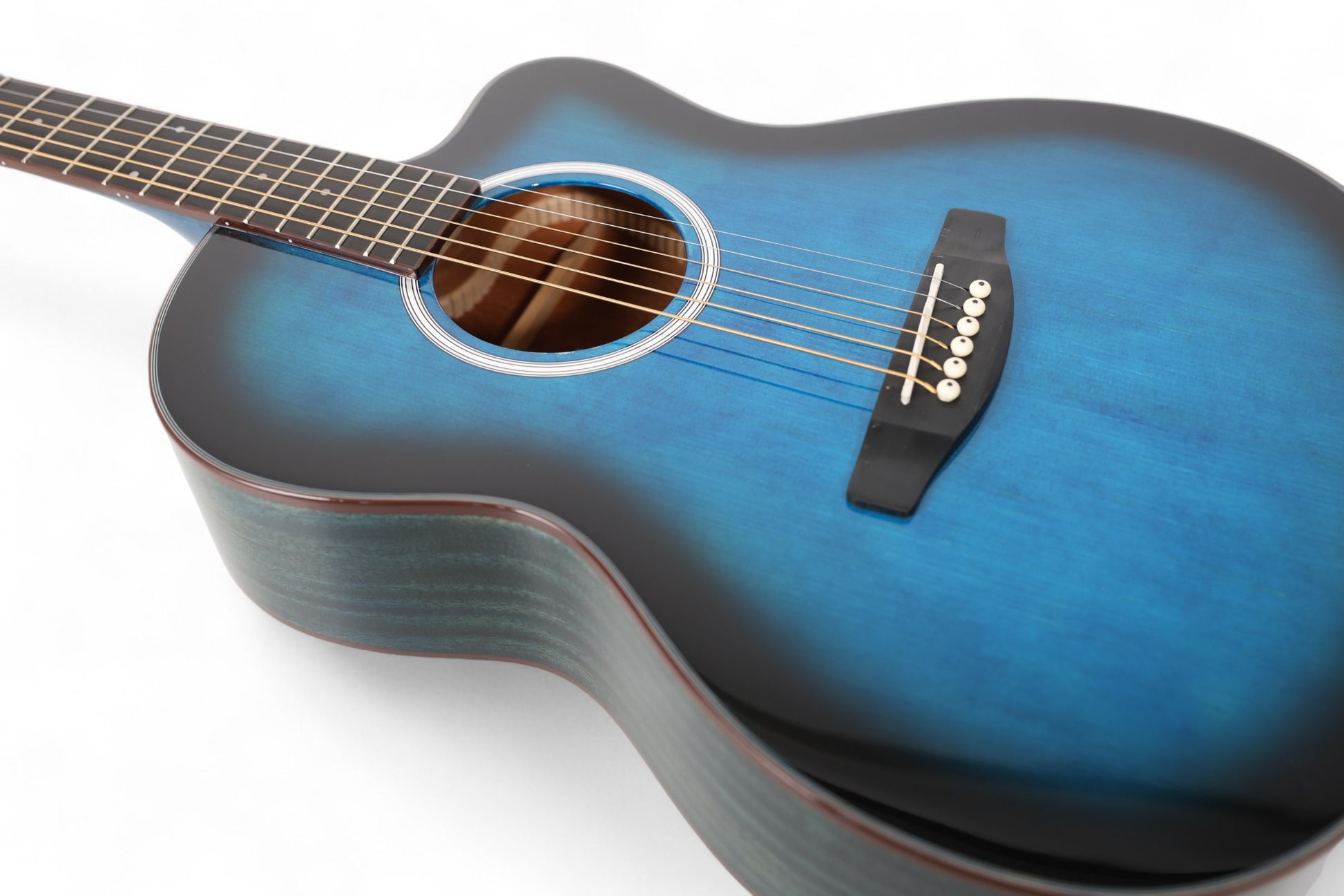 Carlos Marshello CM39C 39" Cutaway Acoustic Guitar - Blue - Deccan Retail