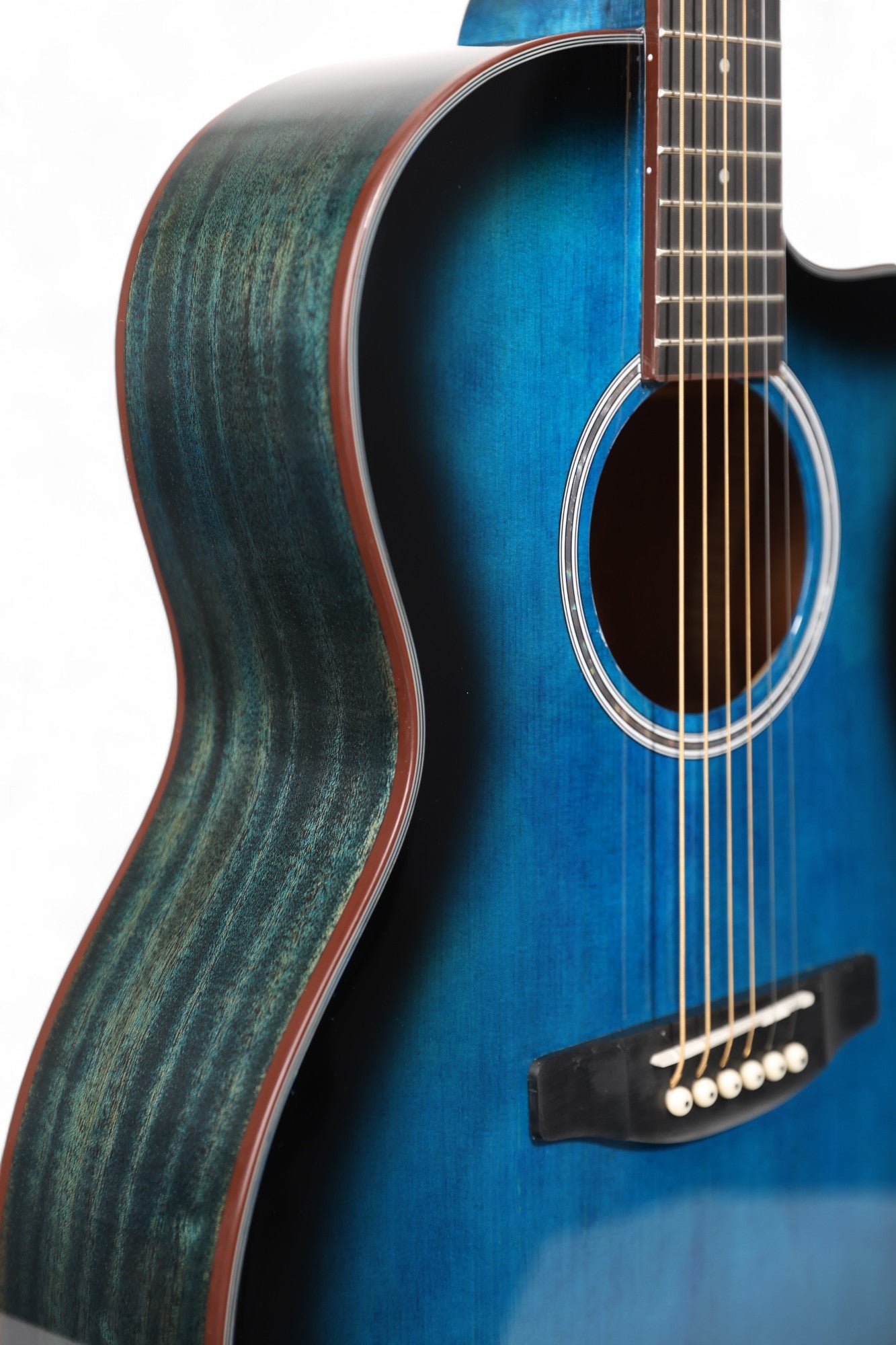 Carlos Marshello CM39C 39" Cutaway Acoustic Guitar - Blue - Deccan Retail