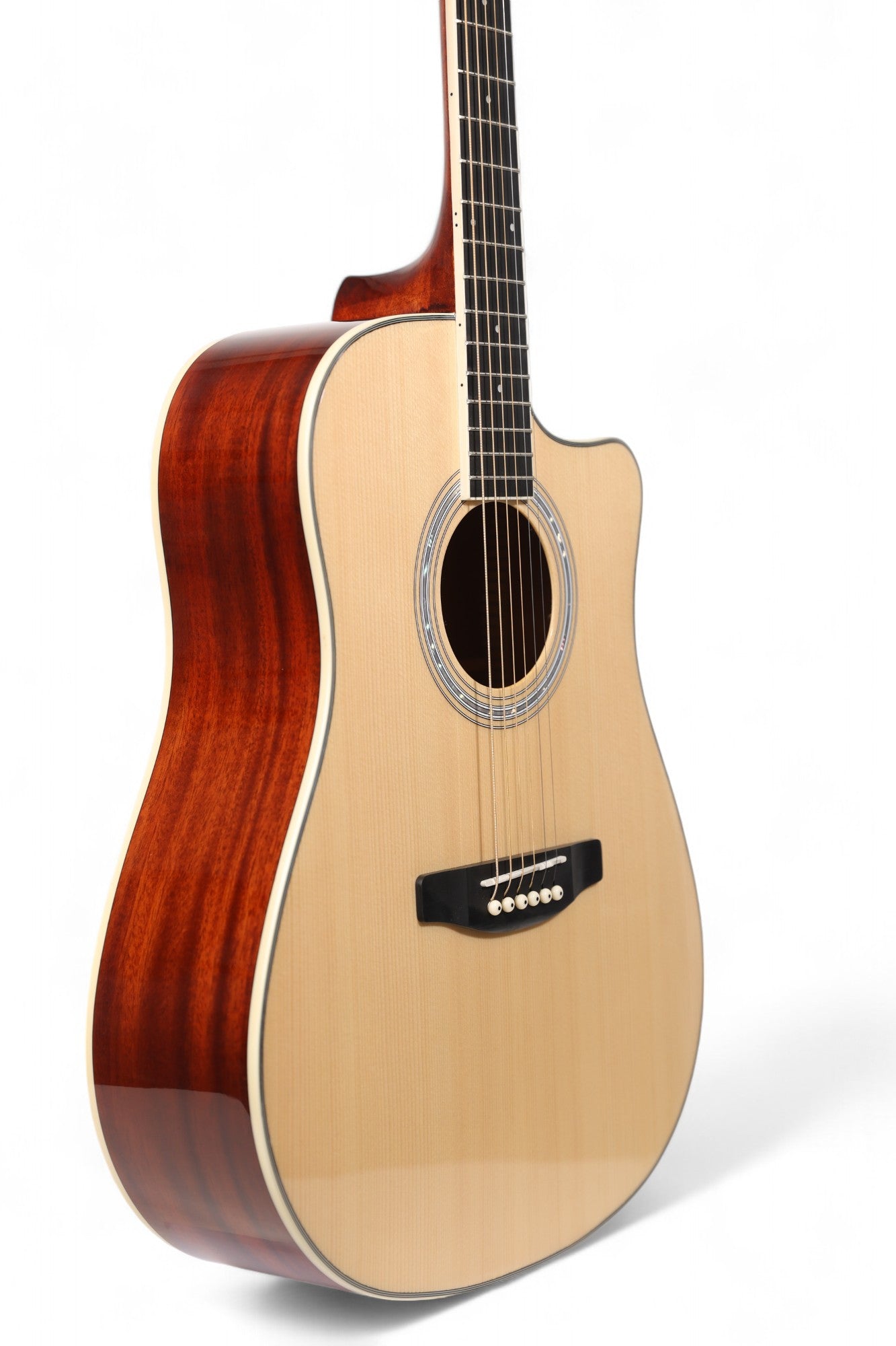 Carlos Marshello CM41C 41" Cutaway Acoustic Guitar Natural - Deccan Retail