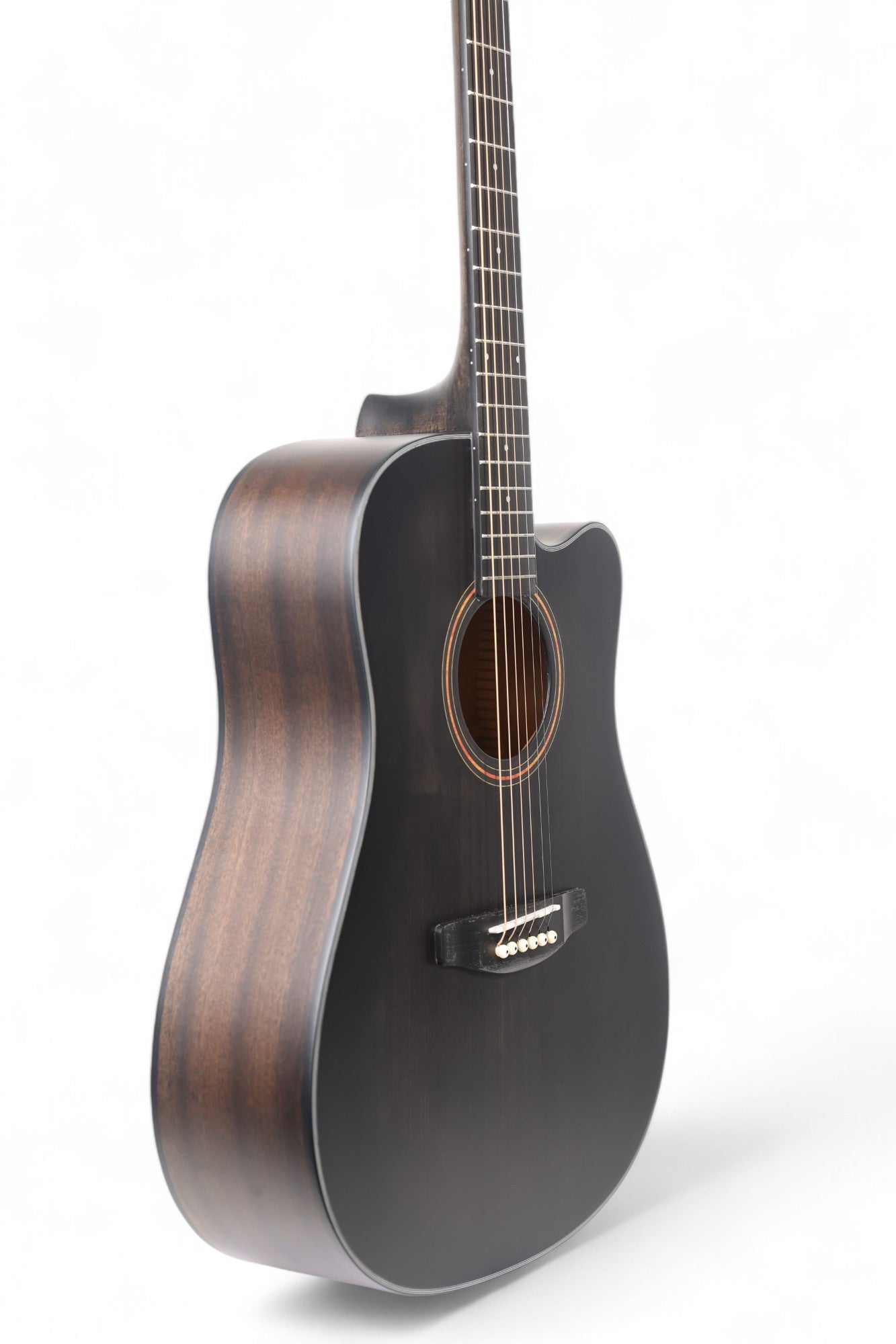 Carlos Marshello CS41C 41" Cutaway Acoustic Guitar Black - Deccan Retail