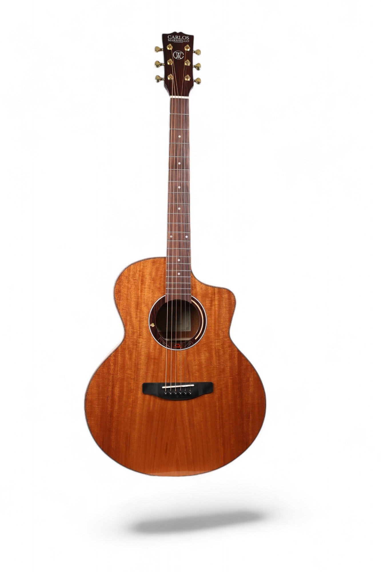 Carlos Marshello CSM41C-AMH Solid Mahogany Acoustic Guitar - Deccan Retail