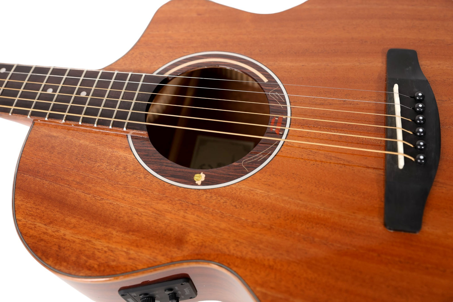 Carlos Marshello CSM41C-AMH/P Solid Mahogany Semi Acoustic Guitar - Deccan Retail