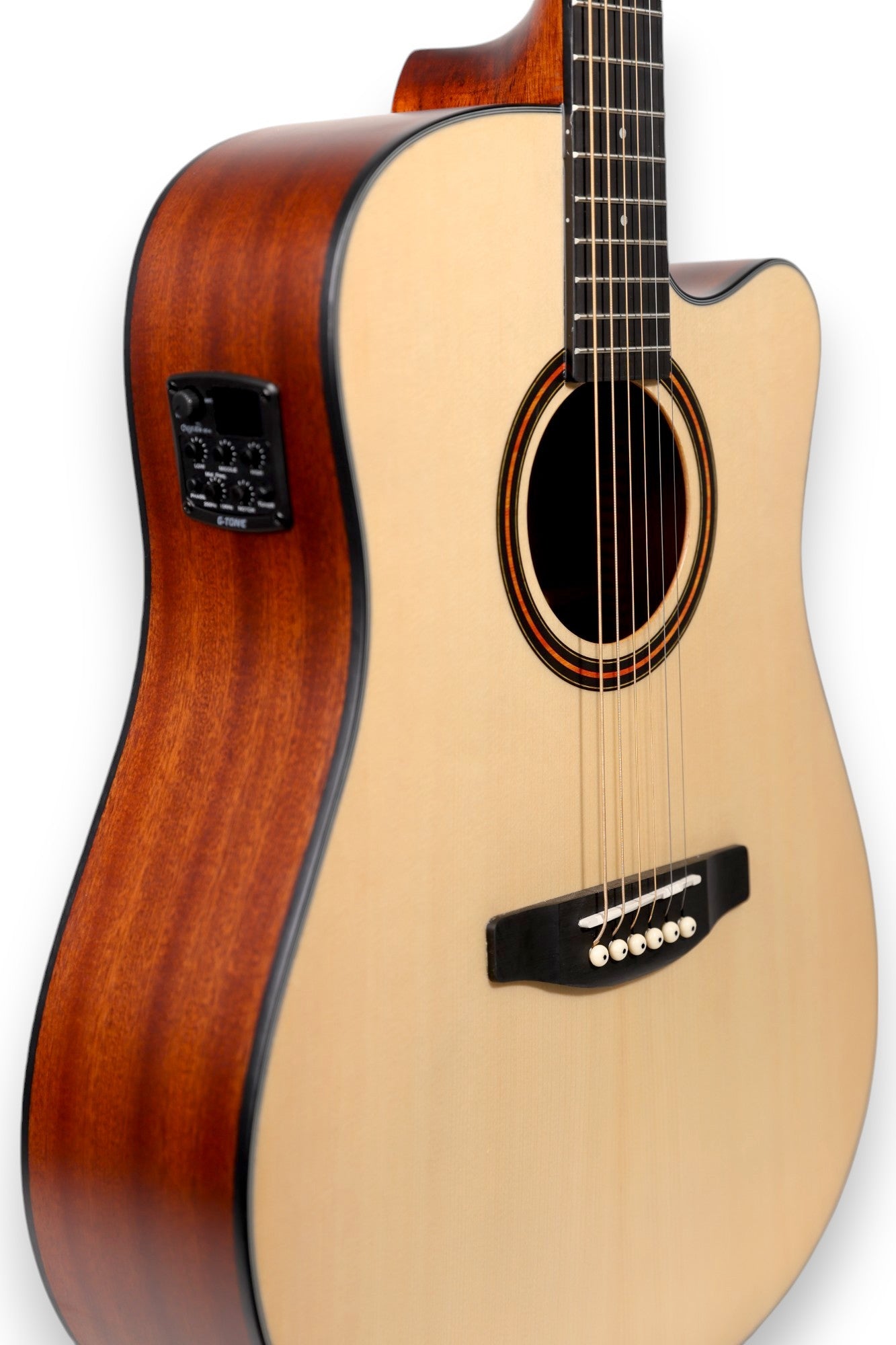 Carlos Marshello CS41C/P Semi Acoustic Guitar - Natural - Deccan Retail