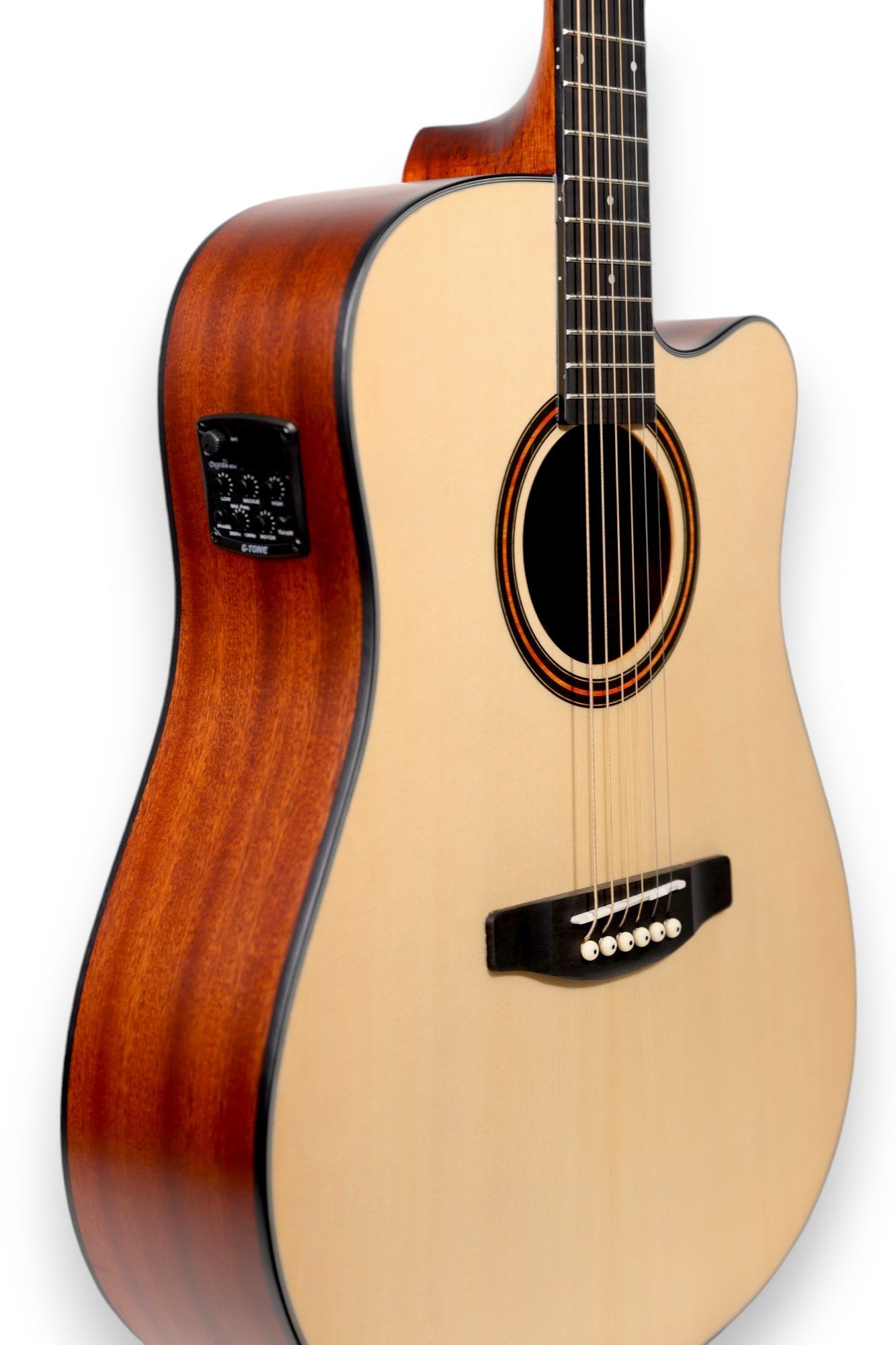 Carlos Marshello CS41C/P Semi Acoustic Guitar - Natural - Deccan Retail