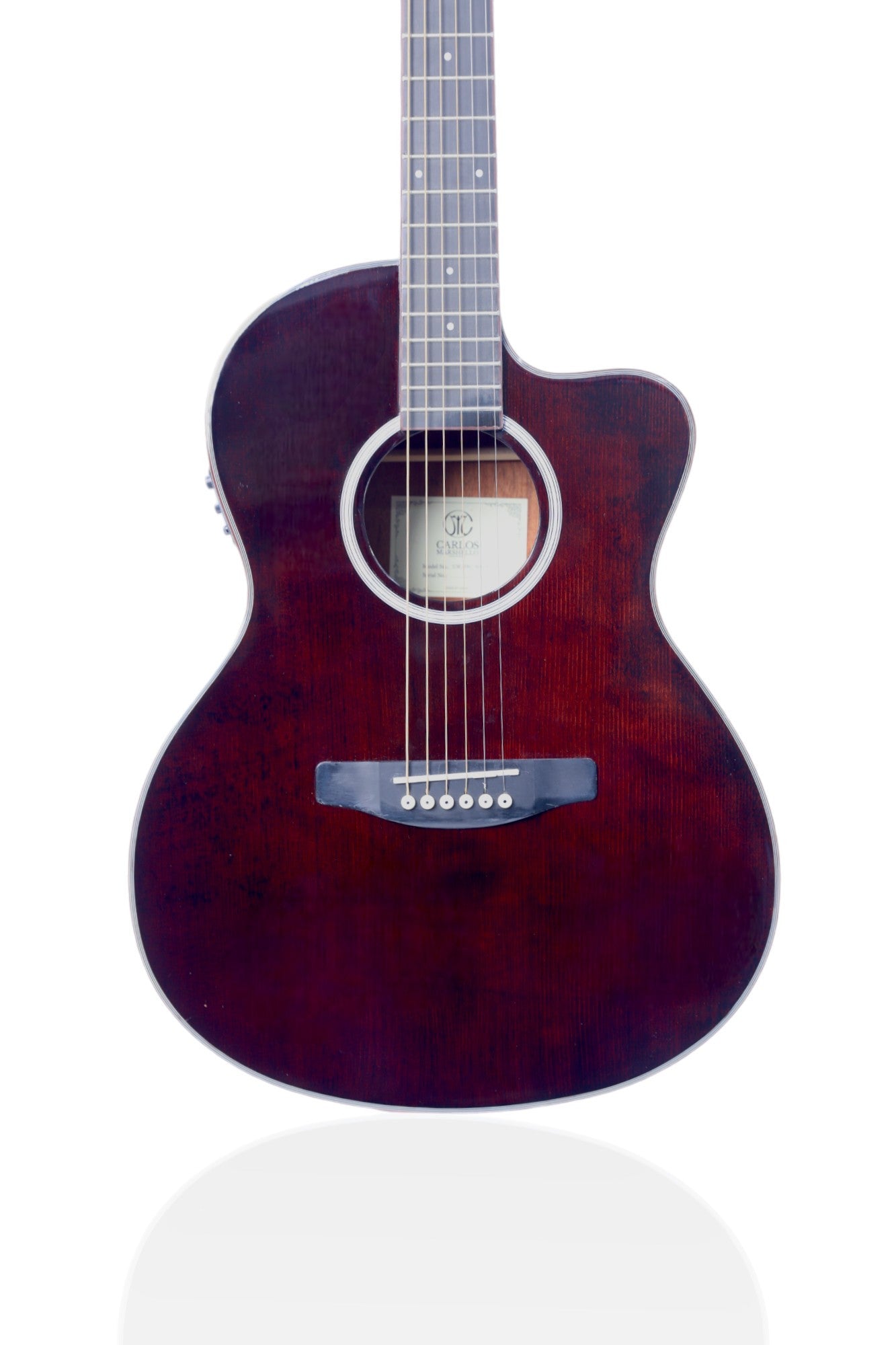 Carlos Marshello CM39C/P 39" Semi Acoustic Guitar - Brown - Deccan Retail