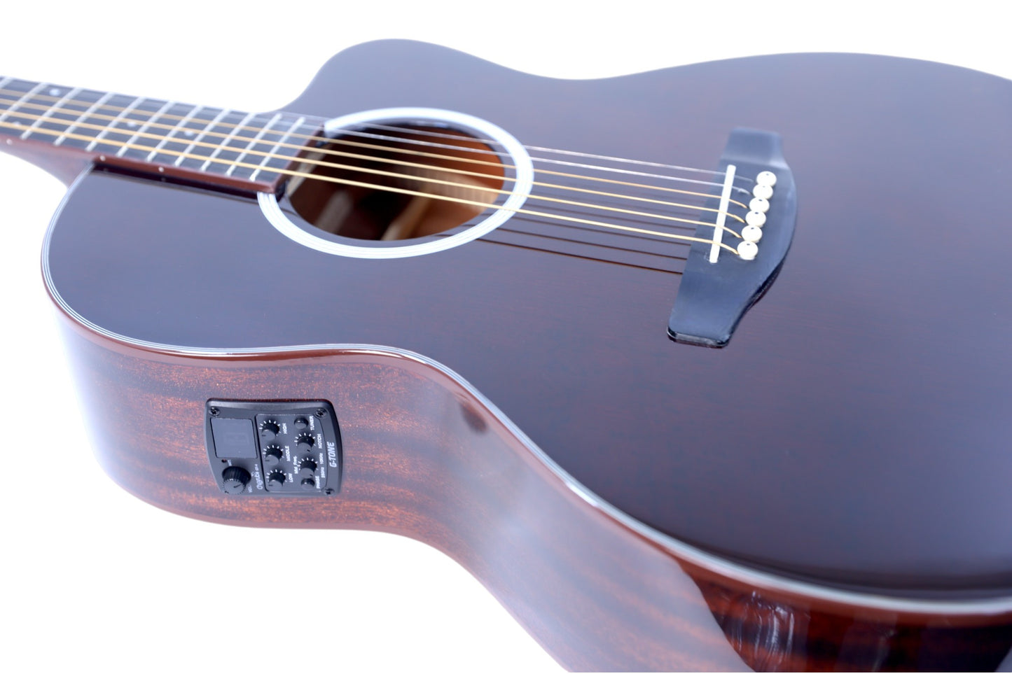 Carlos Marshello CM39C/P 39" Semi Acoustic Guitar - Brown - Deccan Retail