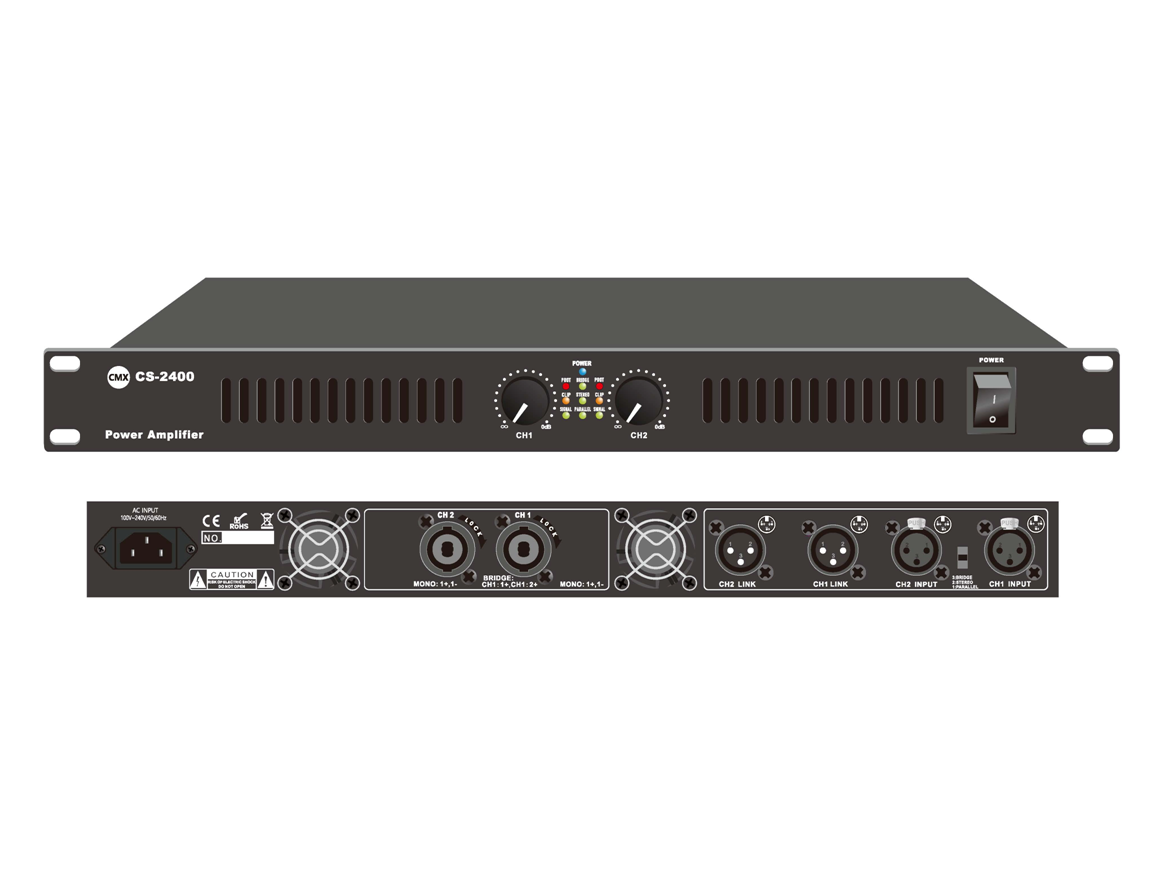 CMX CS Series Professional Stereo Power Amplifier Class-D (CS-2100 / CS-2200 / CS-2300 / CS-2400) - Deccan Retail