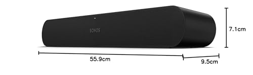 Sonos Ray Compact Soundbar – Black