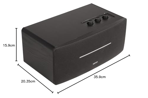 Edifier D12 Integrated Stereo Speakers - Black - Deccan Retail
