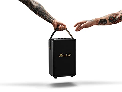 Marshall Tufton 80W Portable Bluetooth Speaker – Black & Brass - Deccan Retail