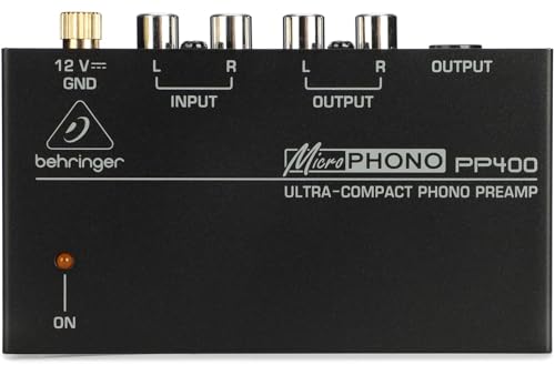 Behringer Microphono PP400 Phono Pre-Amplifier – Silver