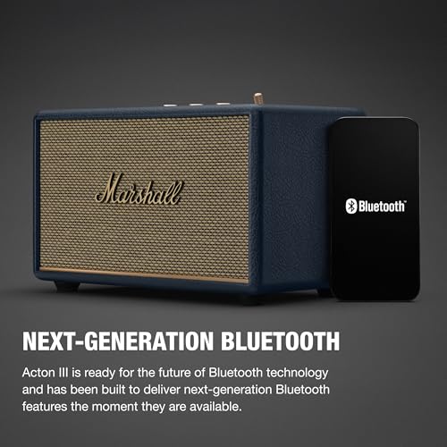 Marshall Acton III Bluetooth Home Speaker – Midnight Blue - Deccan Retail