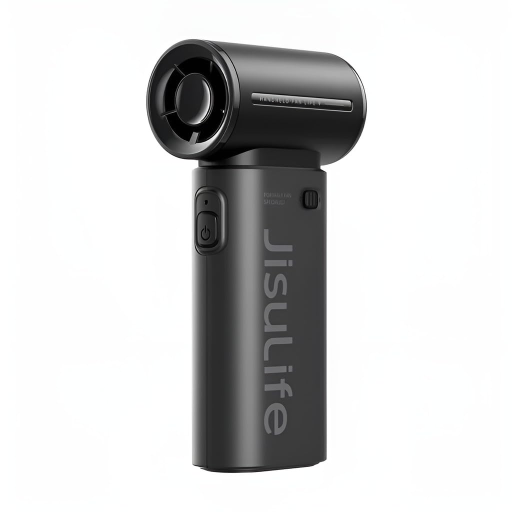 JISULIFE Life9 Handheld Fan, 3600mAh - Black - Deccan Retail
