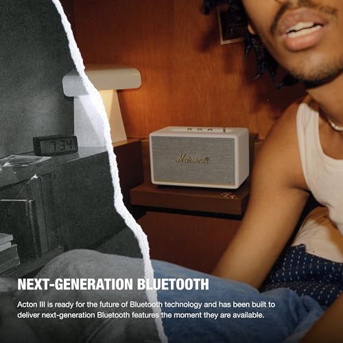 Marshall Acton III Bluetooth Home Speaker – Cream - Deccan Retail