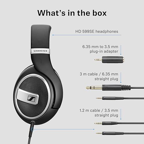 Sennheiser HD 599 Special Edition Open-Back Audiophile Headphones-Black - Deccan Retail