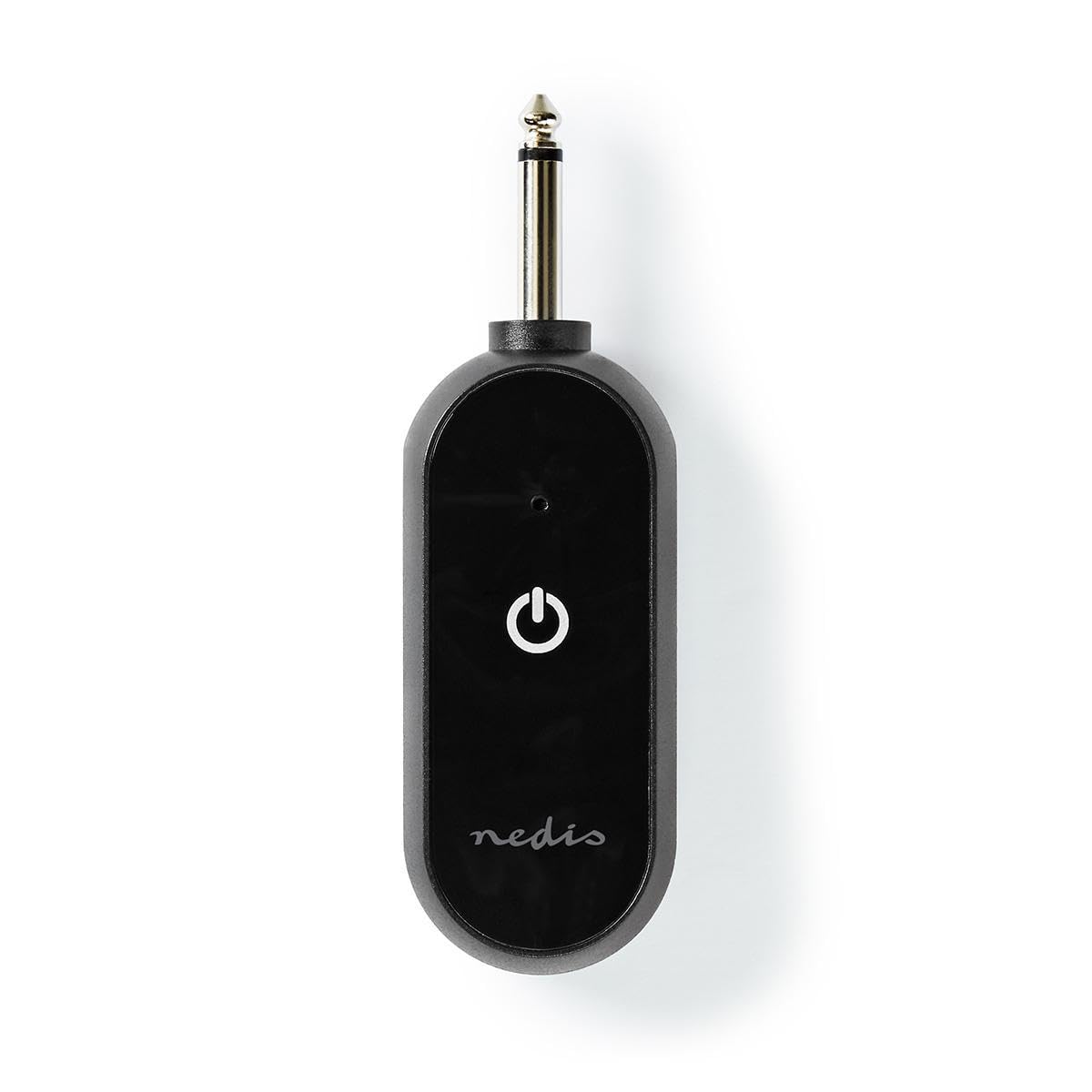 NEDIS Wireless Microphone, UHF Cordless Handheld Mic System, 50m Range, with Portable Receiver, Volume Control and 6.35mm 1/4” Plug, for Amplifier, PA, Karaoke