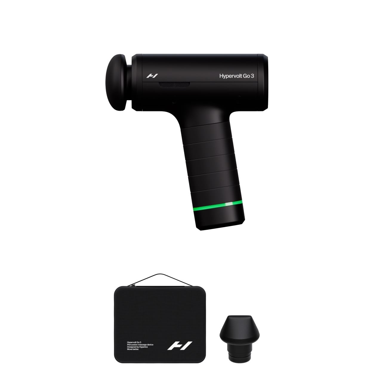 Hyperice Hypervolt Go 3 Compact Handheld Percussion Massage Gun – Black - Deccan Retail