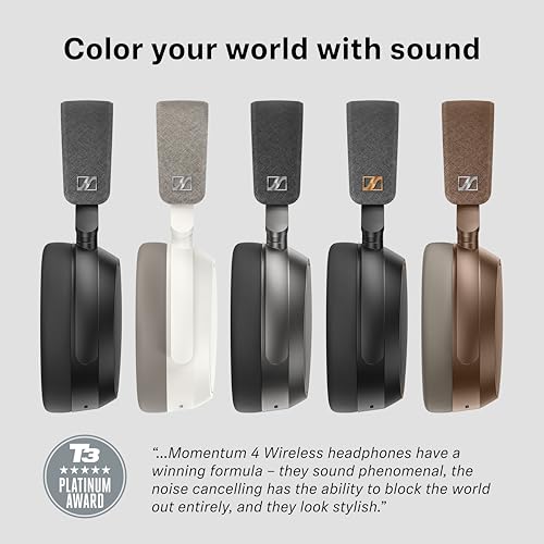 Sennheiser Momentum 4 Wireless Over-Ear Headphones with ANC – Graphite - Deccan Retail