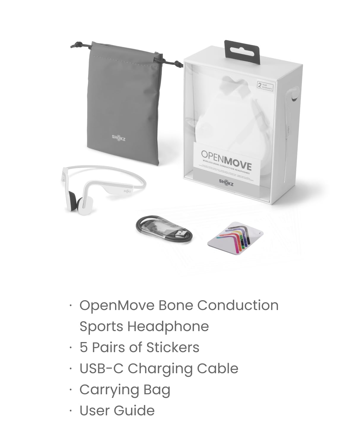 SHOKZ OpenMove – Alpine White - Deccan Retail