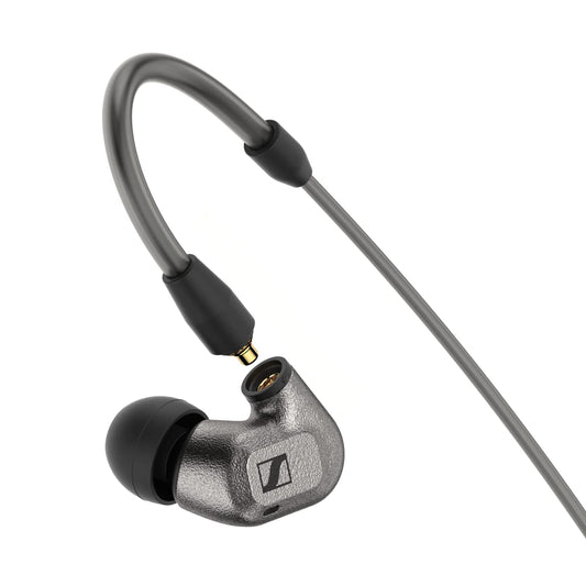 Sennheiser IE600 Hi-Res Audiophile in-Ear Monitors, German Made, Trueresponse Transducers, Dual Resonator Chambers, Rich Bass, 3 Detachable Cables, Flexible Ear Hook, 2Y Warranty, Silver