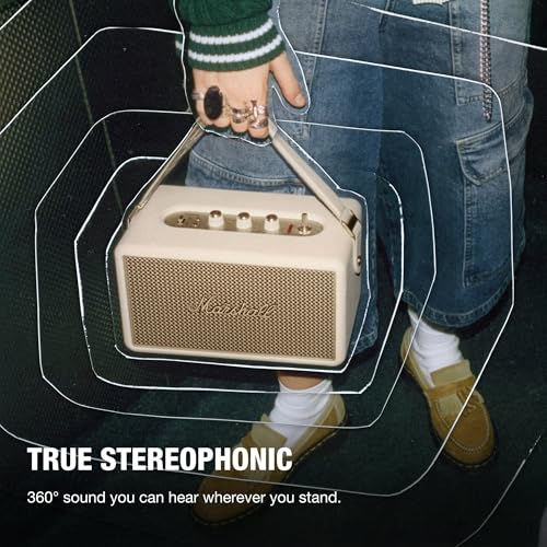 Marshall Kilburn III Portable Bluetooth Speaker – Cream - Deccan Retail