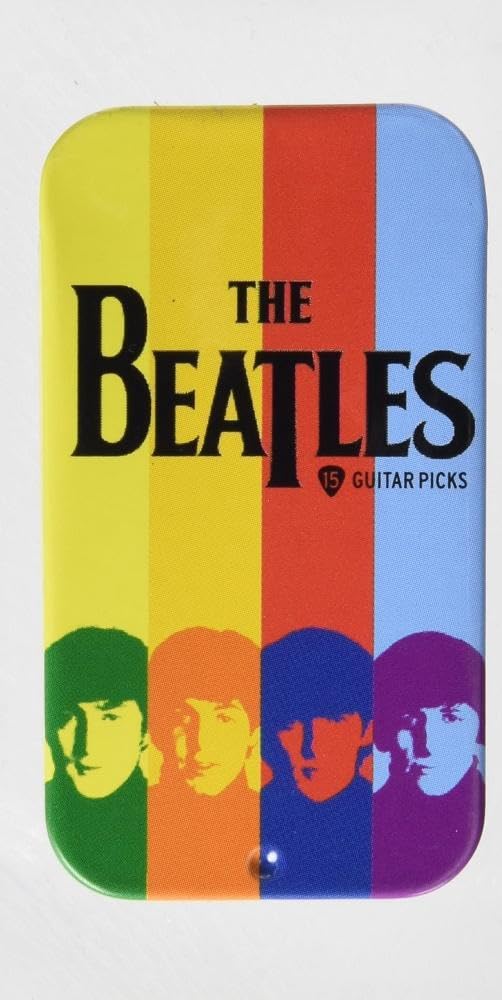 Planet Waves Beatles Signature Guitar Pick Tin Stripes 15 Picks (1CAB4-15BT2) - Deccan Retail