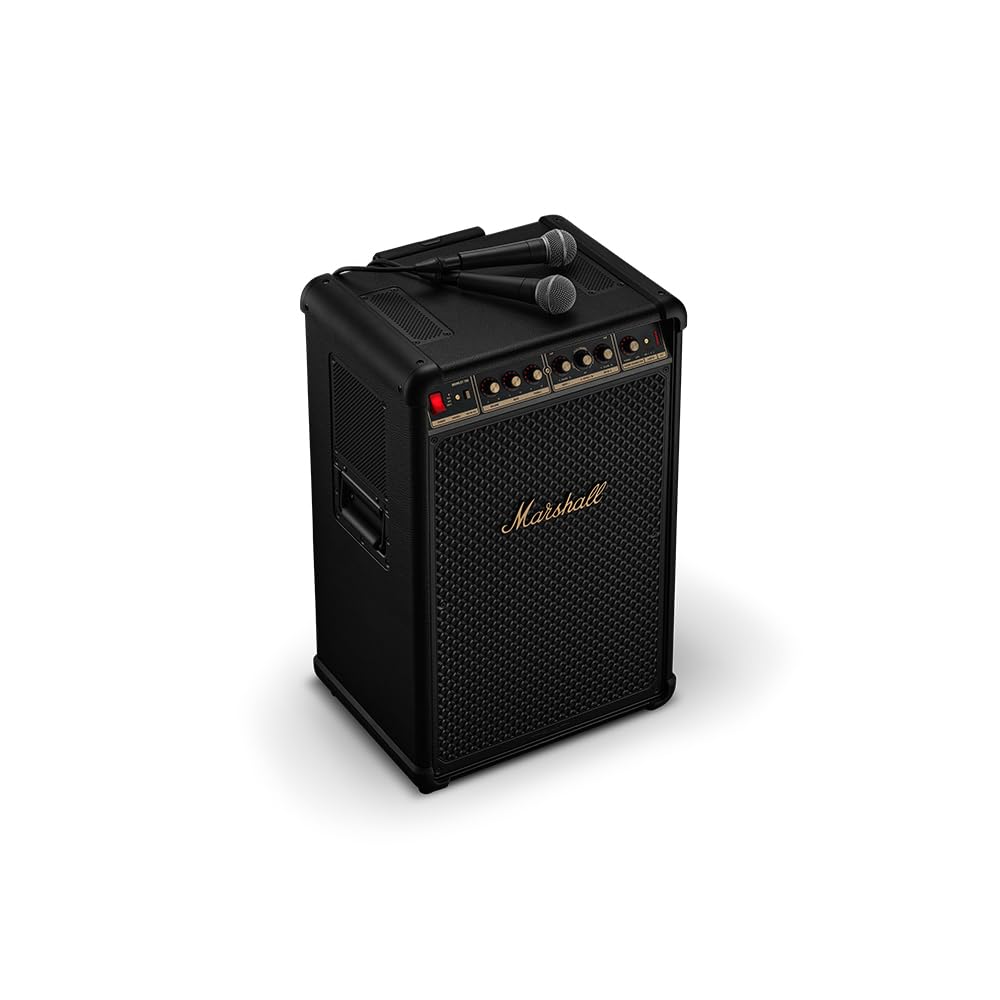 Marshall Bromley 750 Portable Party Speaker – Black & Brass - Deccan Retail