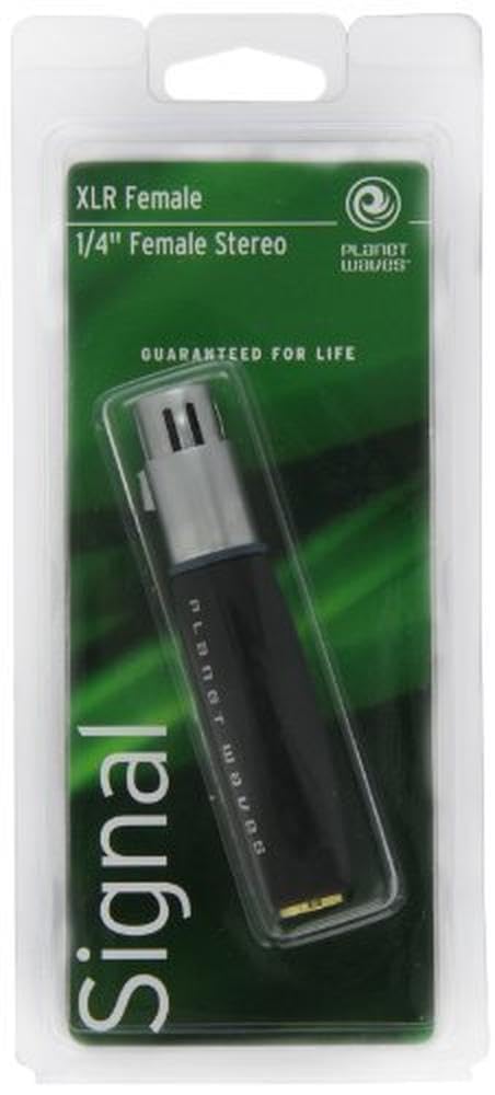 D'Addario XLR Female to 1/4 Inch Female Balanced Adapter - Deccan Retail