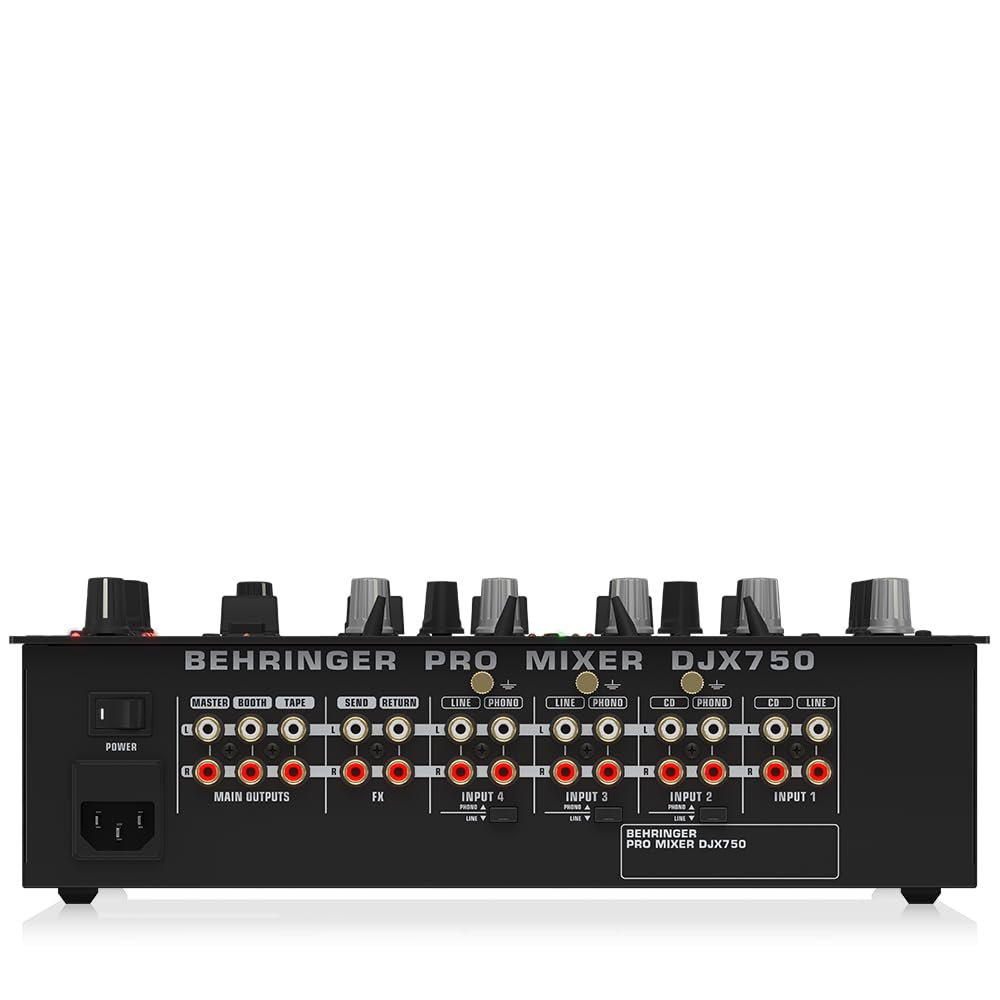 Behringer PRO MIXER DJX750 5-Channel DJ Mixer with Digital Effects & BPM Counter