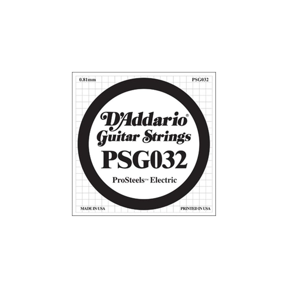 D'Addario PSG032 ProSteels Electric Guitar String .032 - Deccan Retail