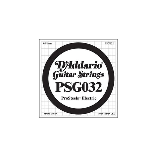 D'Addario PSG032 ProSteels Electric Guitar String .032 - Deccan Retail