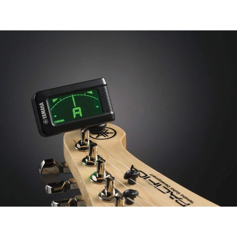 Yamaha YTC5 Guitar Tuner – Accurate Clip-On Tuner for Acoustic, Electric & Bass Guitars, Easy to Use, Compact & Portable, Fast and Precise Tuning
