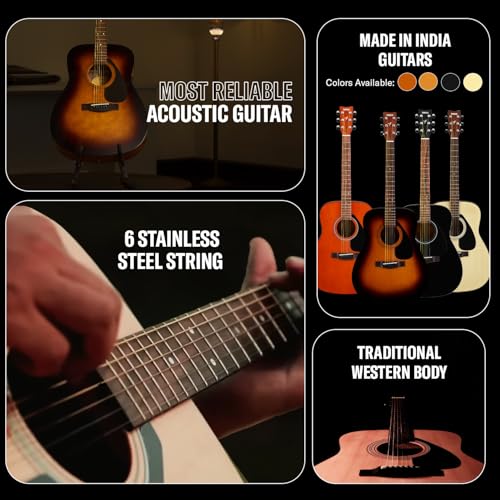Yamaha F280 Acoustic Guitar – 6-String, Tonewood Body - Tobacco Brown Sunburst Finish - Deccan Retail