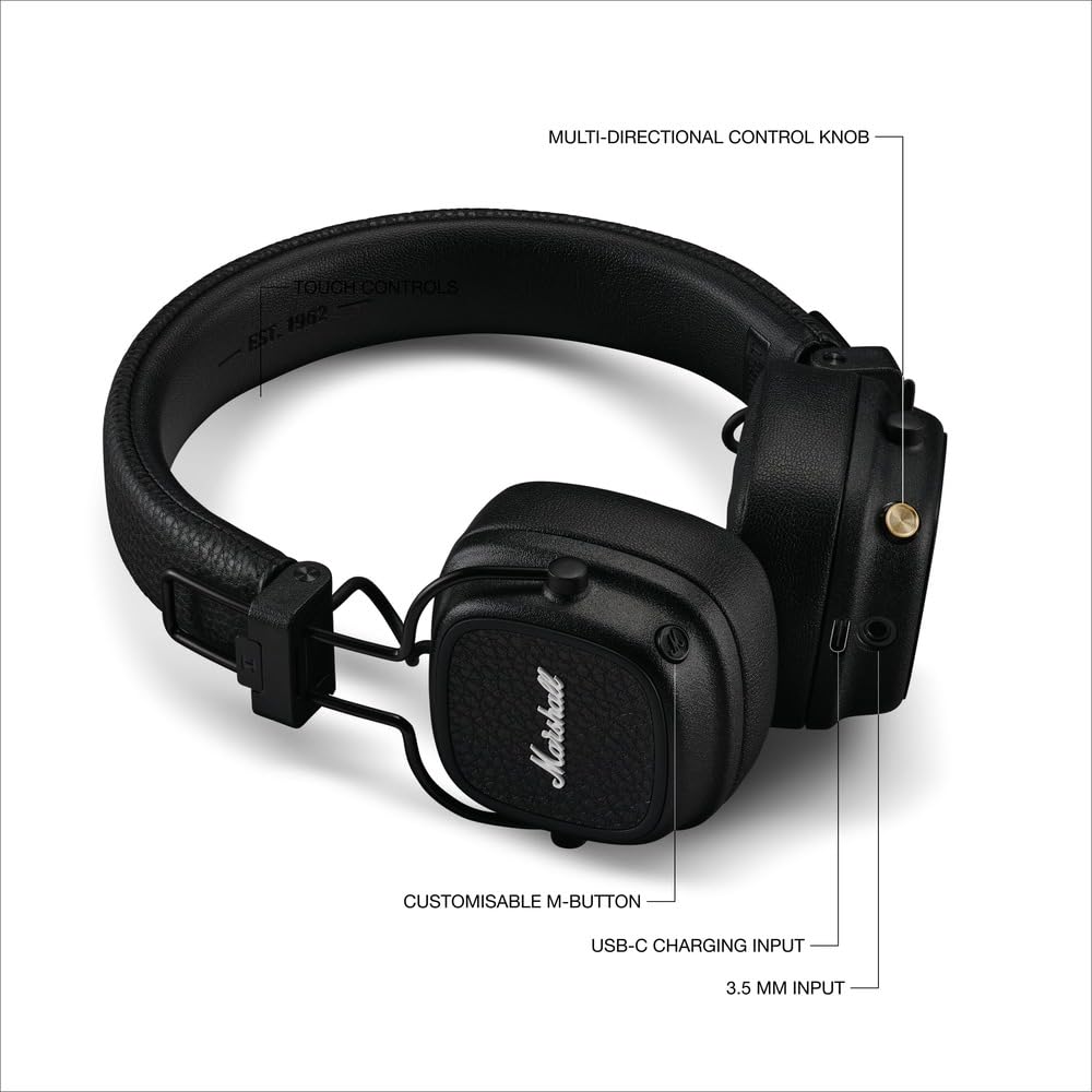 Marshall Major V Wireless On Ear Headphones - Deccan Retail