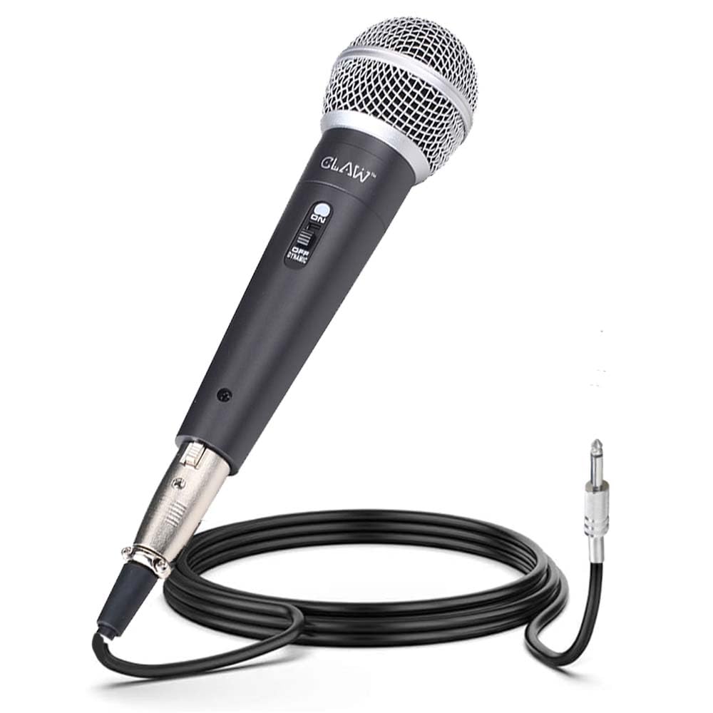 CLAW Alaap MI125 Dynamic XLR Karaoke Wired Handheld Microphone with 16.4Ft Cable - Deccan Retail