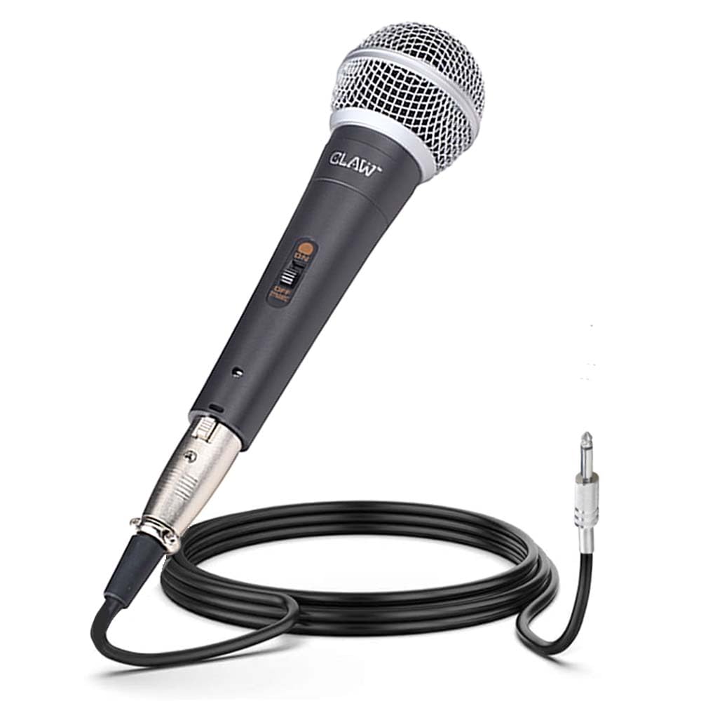 CLAW Raag MI58 Dynamic XLR Karaoke Wired Handheld Microphone with 16.4Ft Cable - Deccan Retail