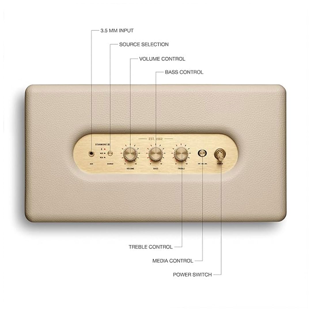 Marshall Stanmore III Bluetooth Wireless Speaker – Cream - Deccan Retail