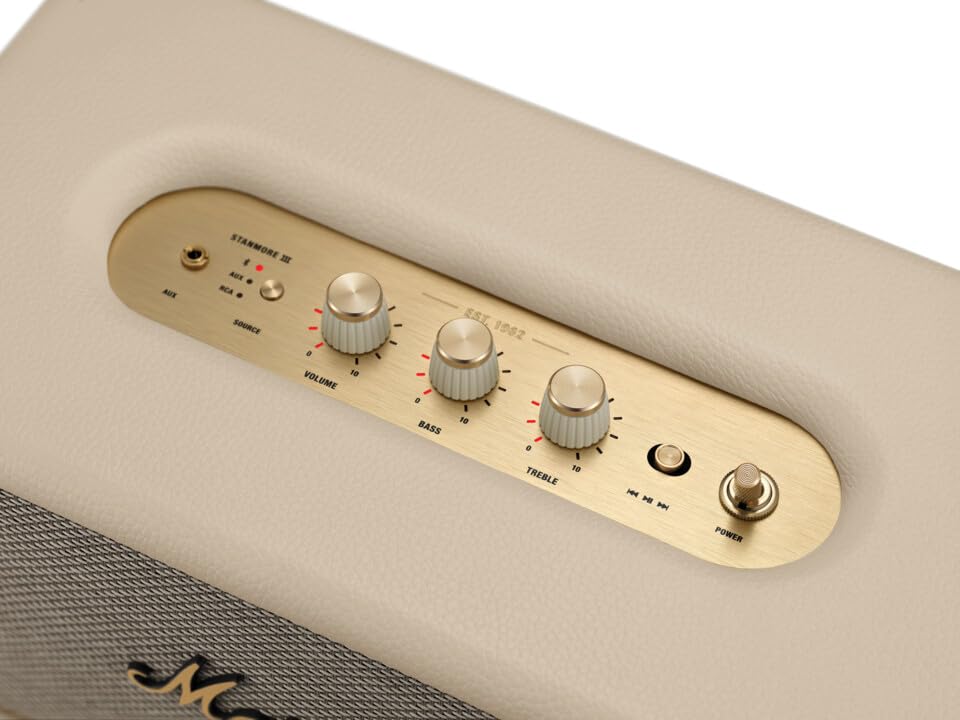 Marshall Stanmore III Bluetooth Wireless Speaker – Cream - Deccan Retail