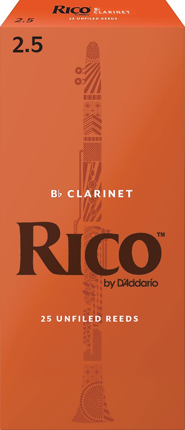 Rico RCA2525 Bb Clarinet Reeds Strength 2.5 – 25 Pack - Deccan Retail
