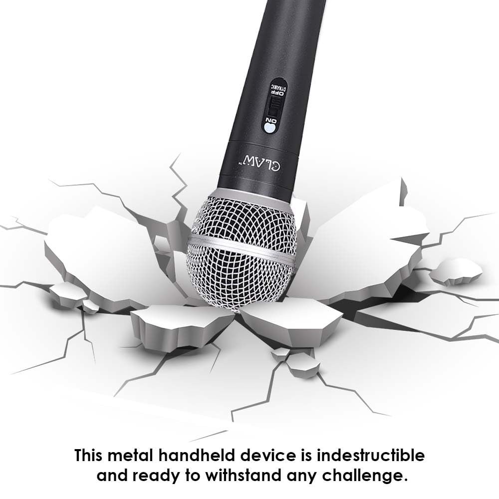 CLAW Alaap MI125 Dynamic XLR Karaoke Wired Handheld Microphone with 16.4Ft Cable - Deccan Retail