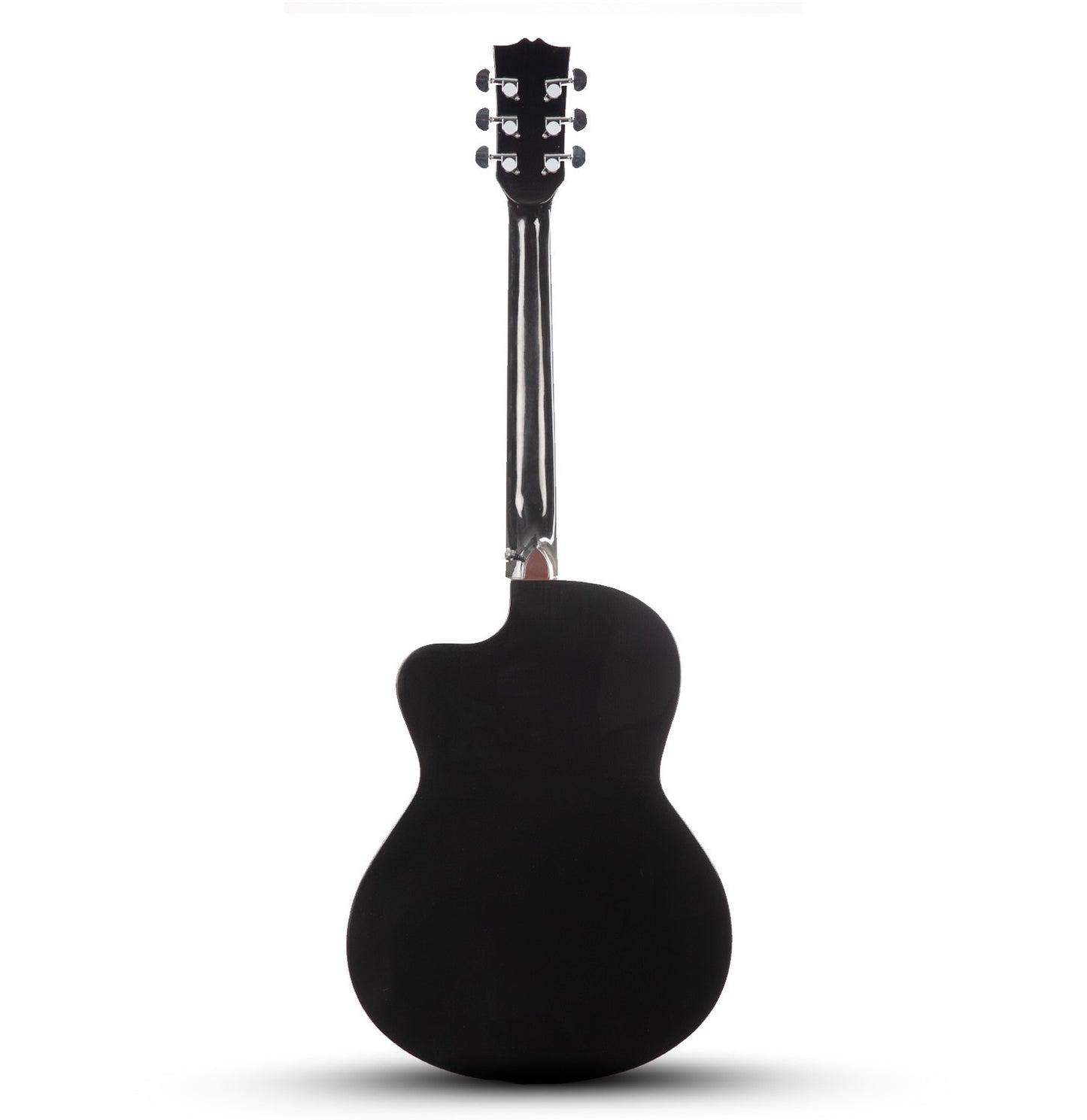 Carlos Marshello CM39C 39" Cutaway Acoustic Guitar - Black - Deccan Retail