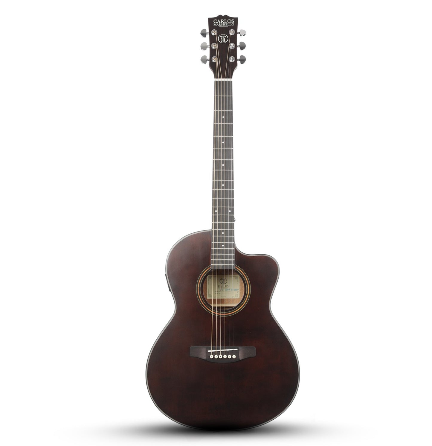 Carlos Marshello CS39C/P 39" Semi Acoustic Guitar - Brown - Deccan Retail