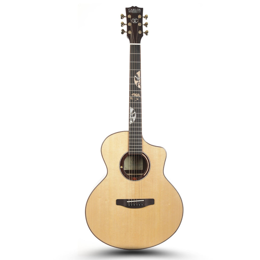 Carlos Marshello CSM41C 41" Solid Top Acoustic Guitar - Natural - Deccan Retail