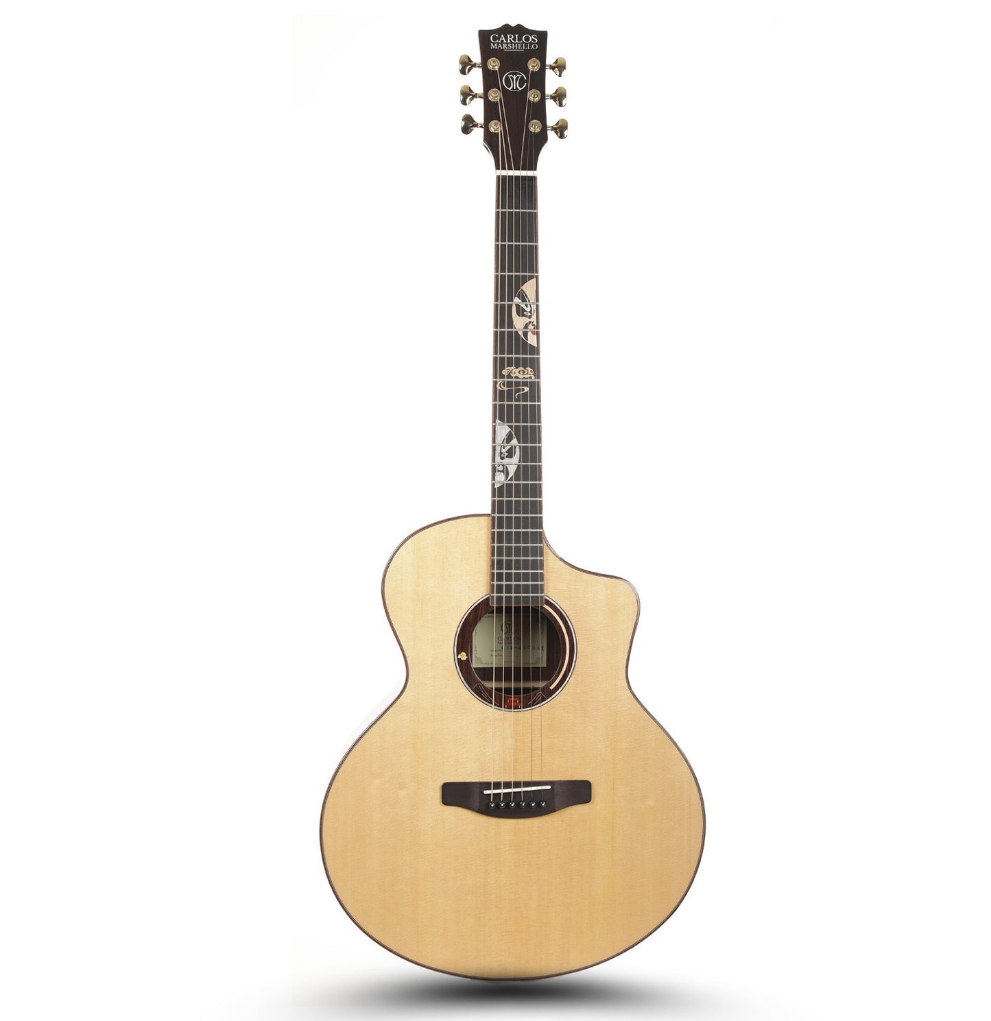 Carlos Marshello CSM41C 41" Solid Top Acoustic Guitar - Natural - Deccan Retail