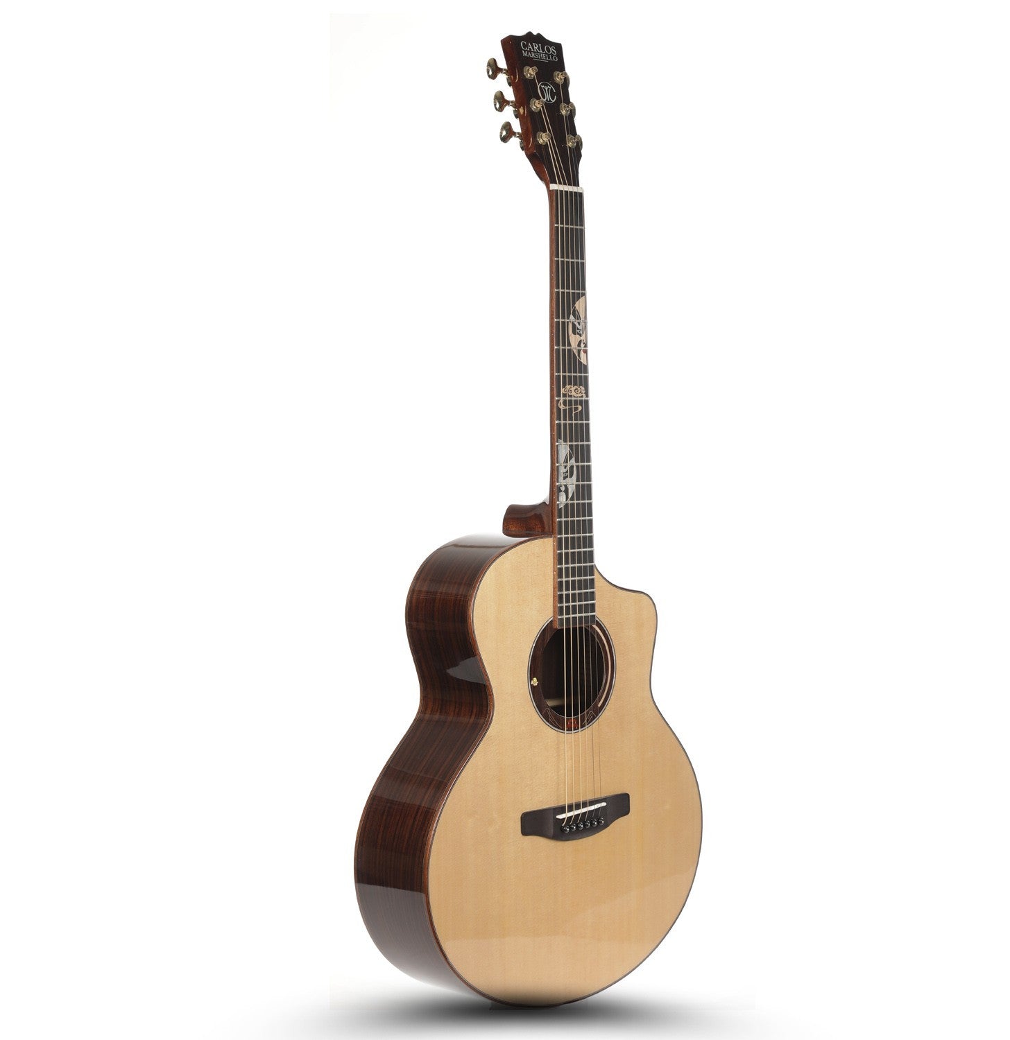 Carlos Marshello CSM41C 41" Solid Top Acoustic Guitar - Natural - Deccan Retail